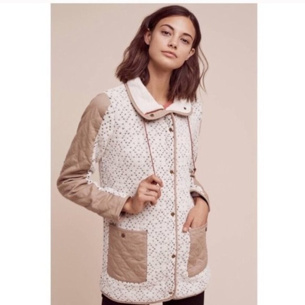 Anthropologie Sleeping on Snow Lake Placid Sweater Coat Wool Blend Size XL Cozy